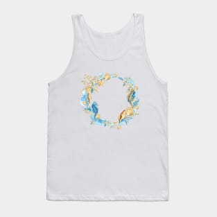 Image: Watercolor, Ocean wreath Tank Top